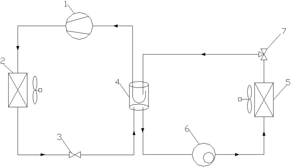 Combined air conditioning system for machine room and control method thereof