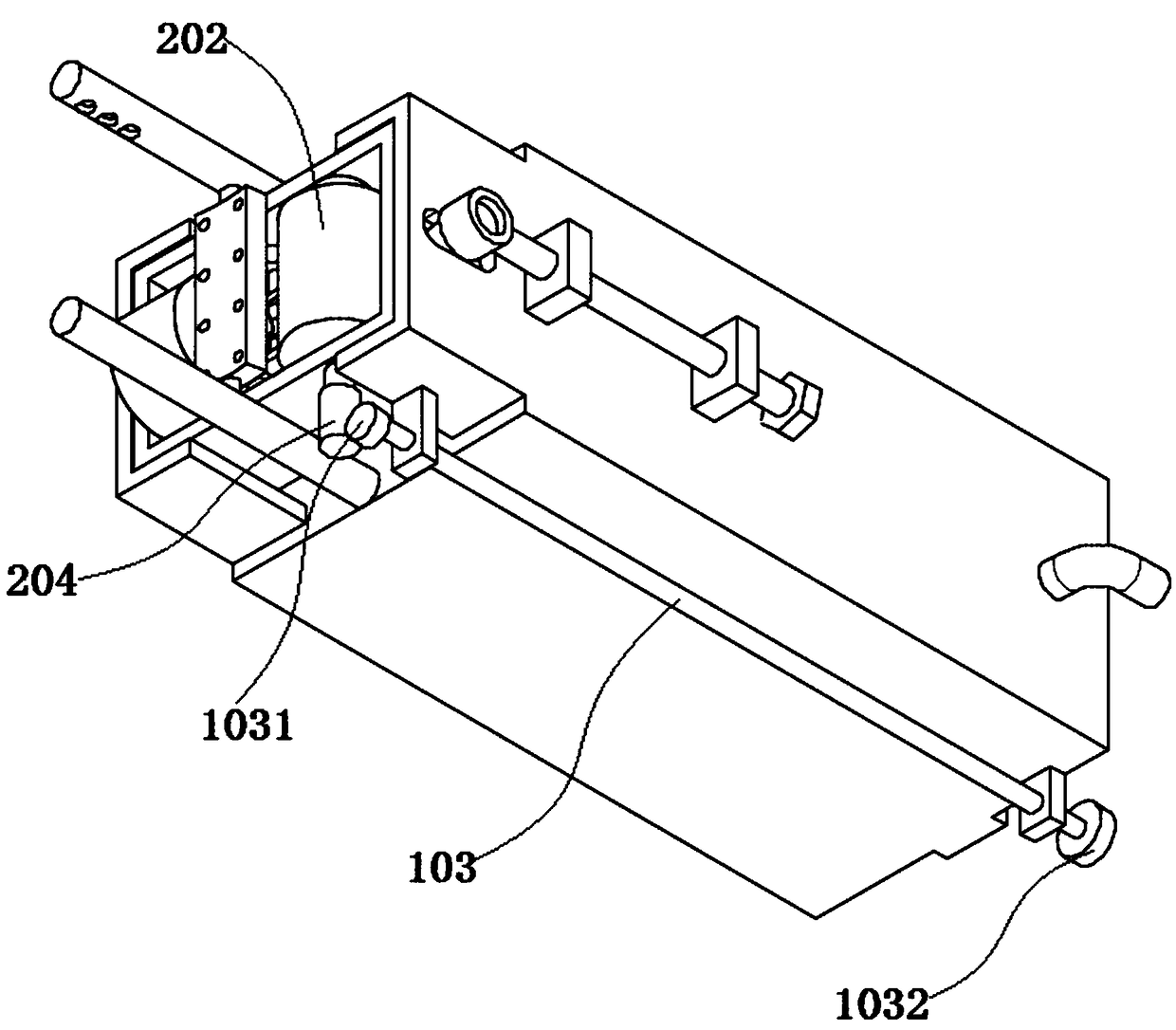 Track lubricating device for truck mounted crane