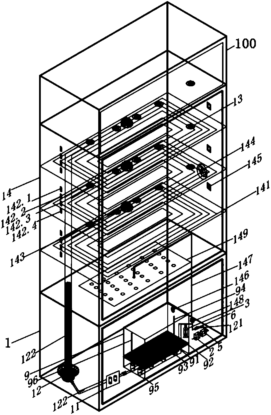 Micro-nano bubble water seed-soaking and germination-accelerating equipment and germination-accelerating method