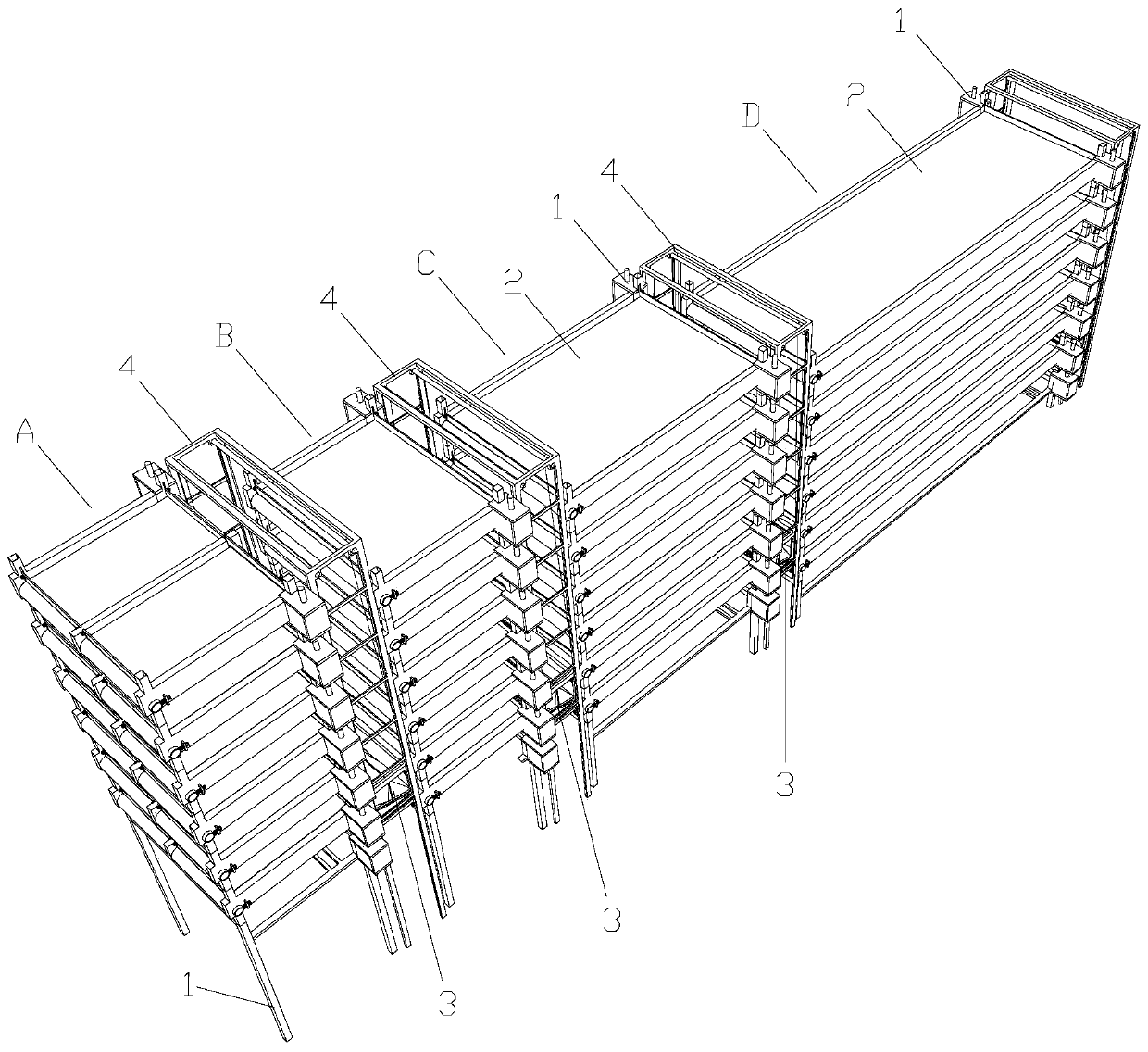 Screening and conveying device for yellow mealworm breeding and yellow mealworm breeding system