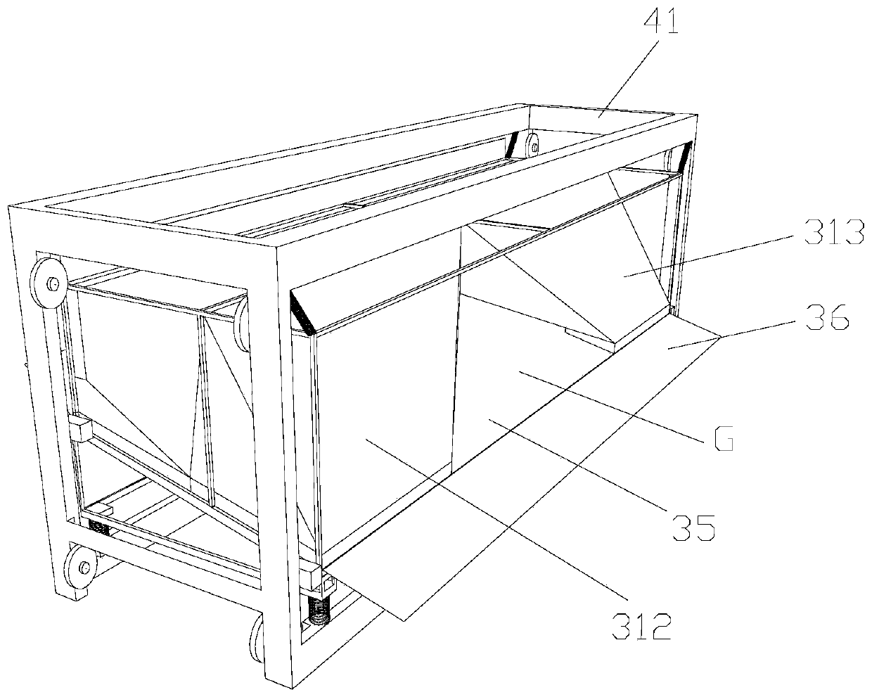 Screening and conveying device for yellow mealworm breeding and yellow mealworm breeding system