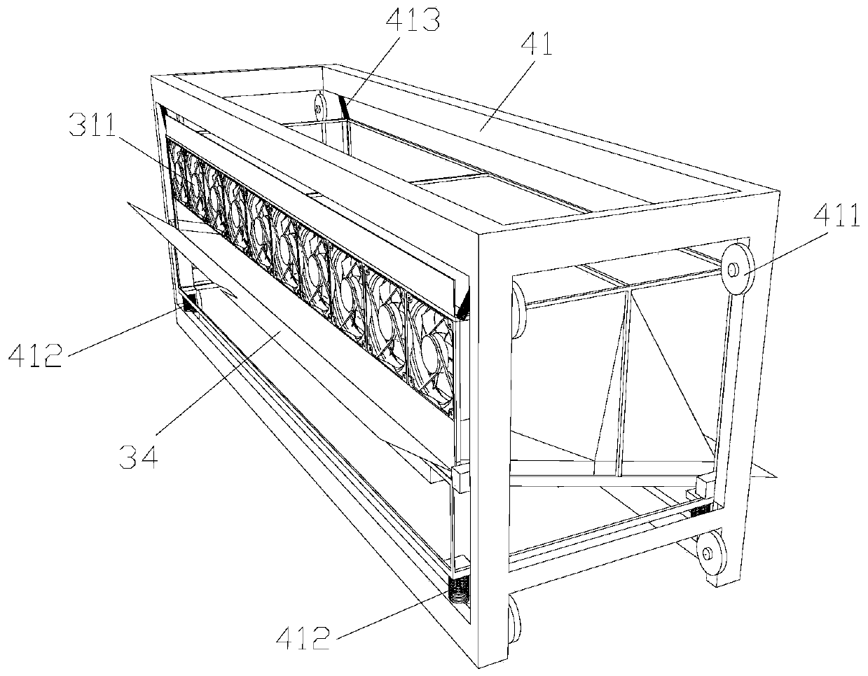 Screening and conveying device for yellow mealworm breeding and yellow mealworm breeding system