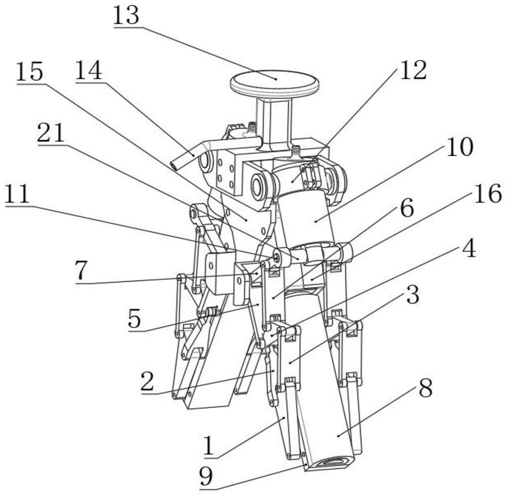 Rigid-flexible coupling double-drive pneumatic gripper