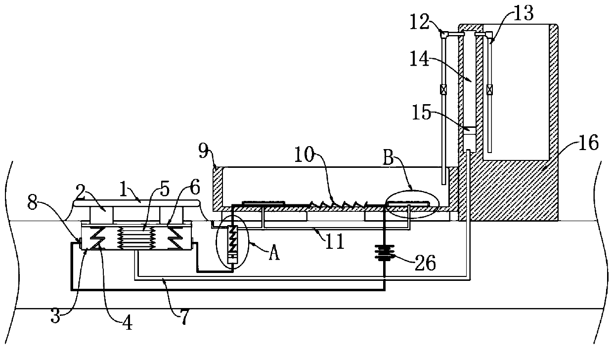 Water feeding system with mixing function for animal husbandry