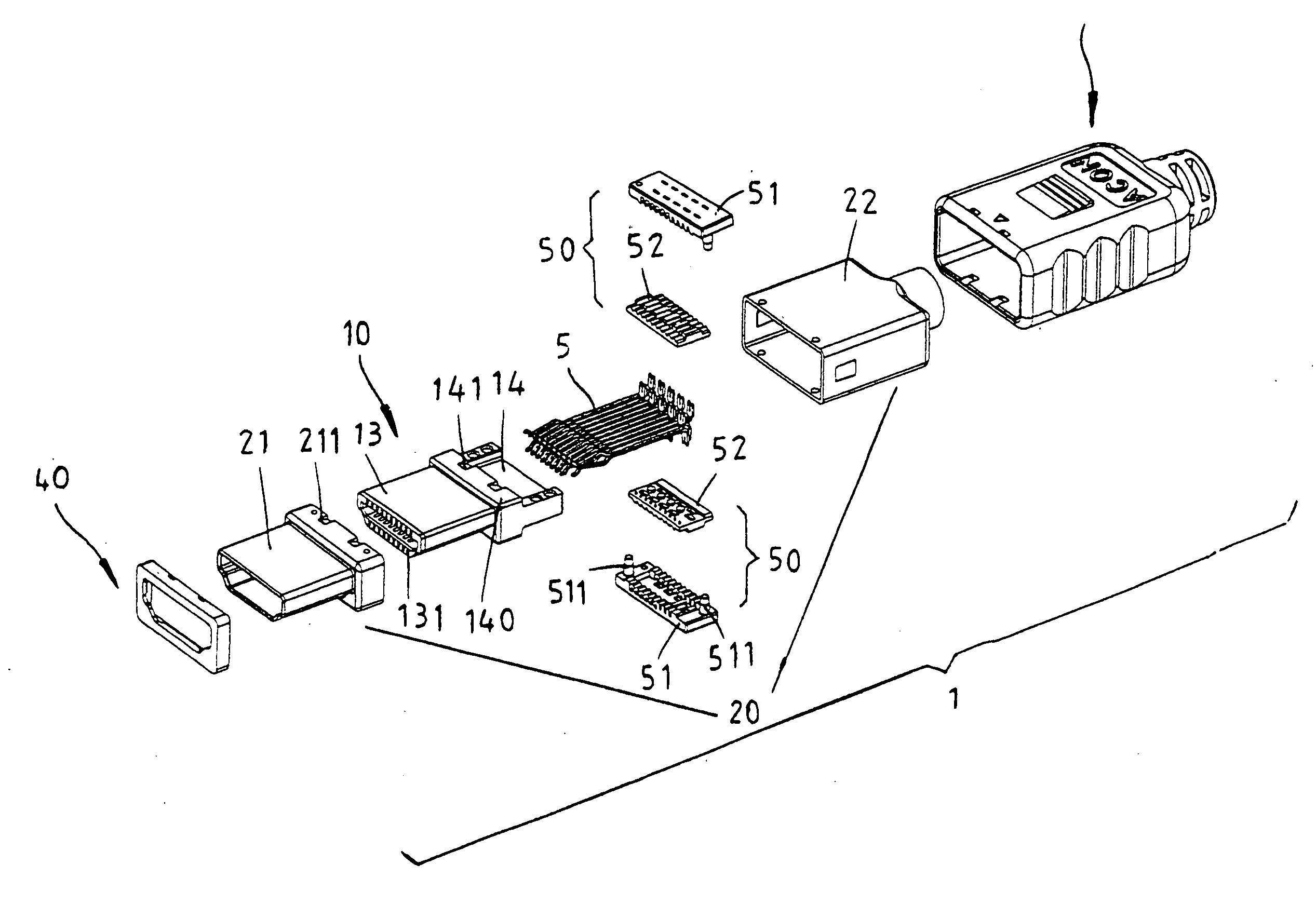 HDMI plug connector