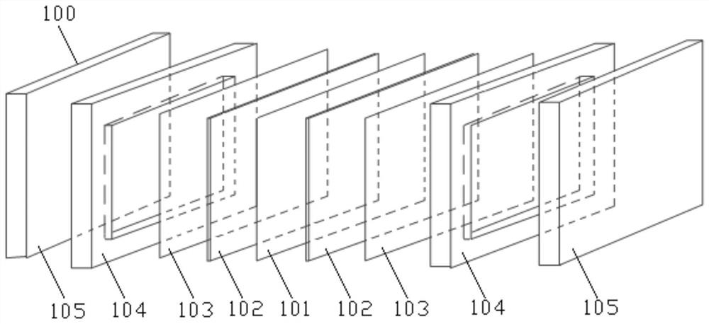 Battery stack residual liquid cleaning device and method suitable for hydrochloric acid-based flow batteries