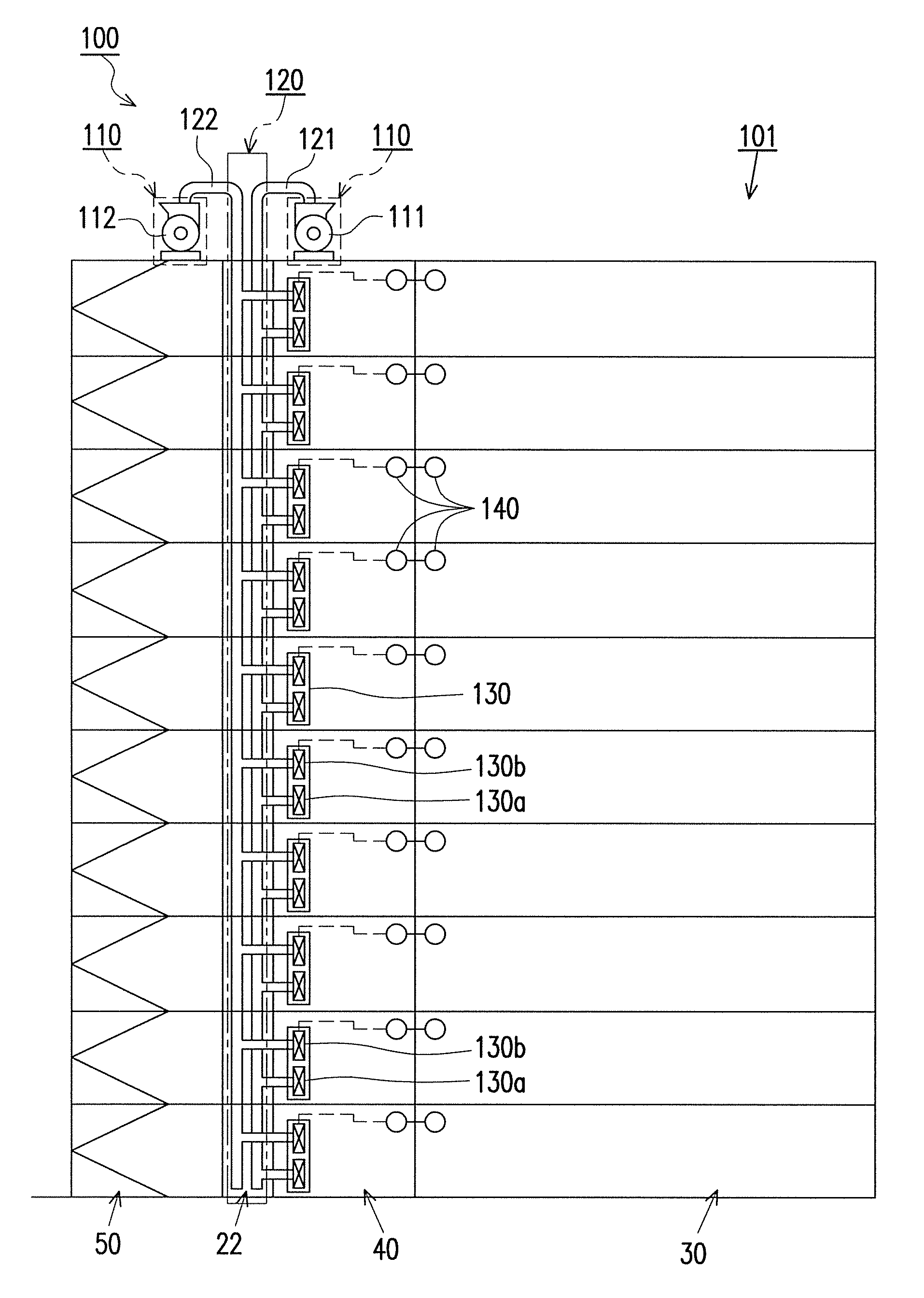 Air supply damper for separately supplying leakage air flow and supplementary air flow, method for controlling the same, and smoke control system utilizing the same