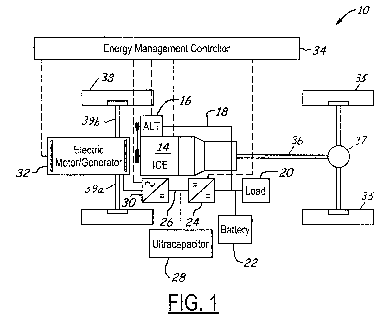 Stabilized electric distribution system for use with a vehicle having electric assist