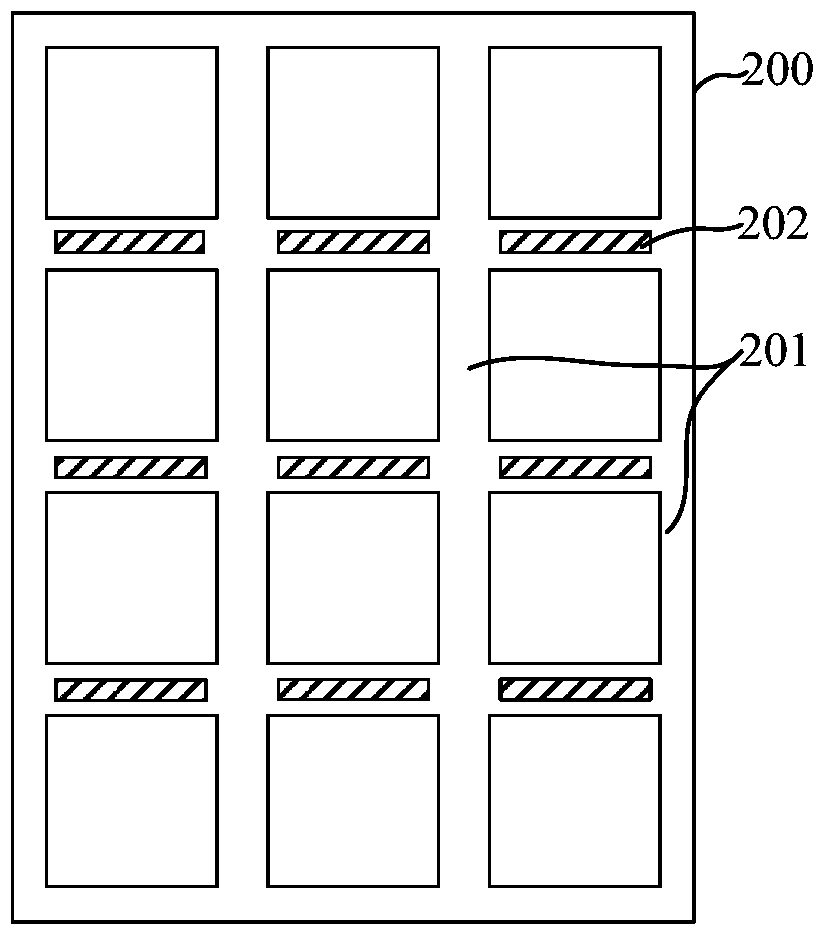 Test structure, test probe card, test system and test method