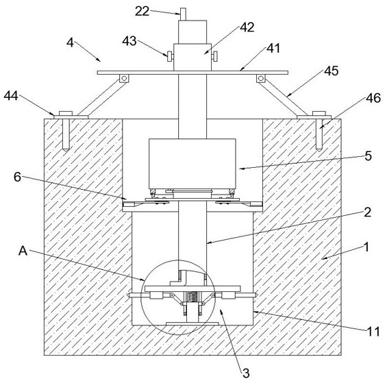 Foundation pile hole diameter expanding device