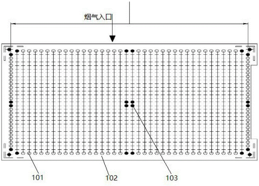 Fluoroplastic-steel air preheater with anti-corrosive and anti-blockage functions