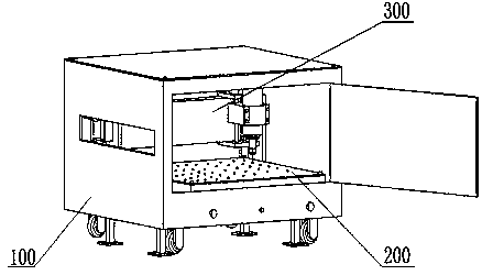 Small and portable sealed sucking-type numerical control cutting machine for gaskets