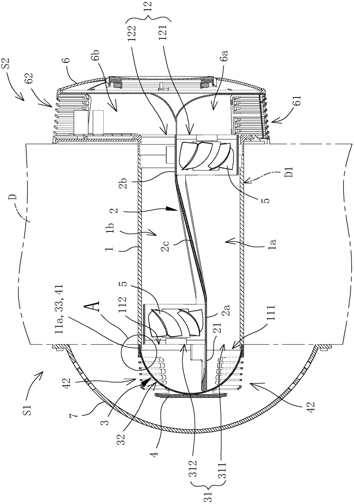 air exchange device