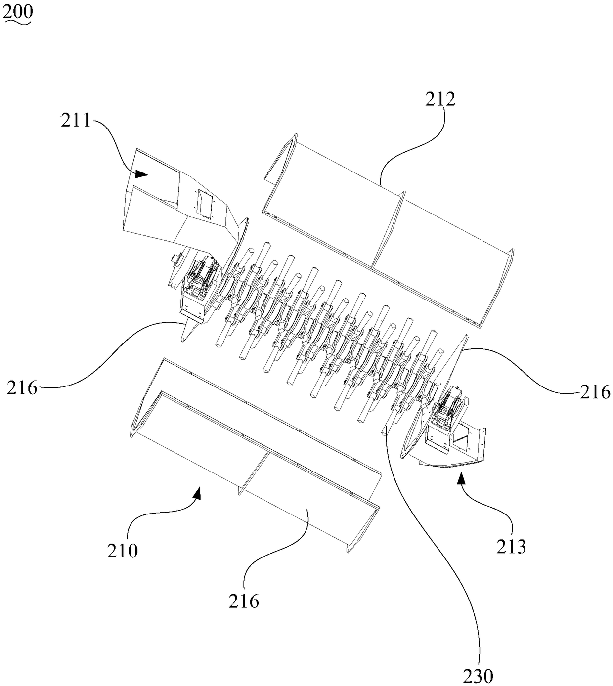 Tobacco recycling device and its waste smoke crushing mechanism