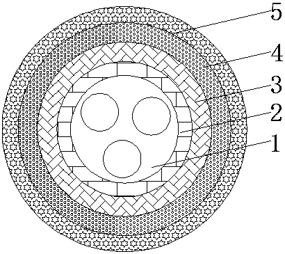 Graphene fiber insulating cable