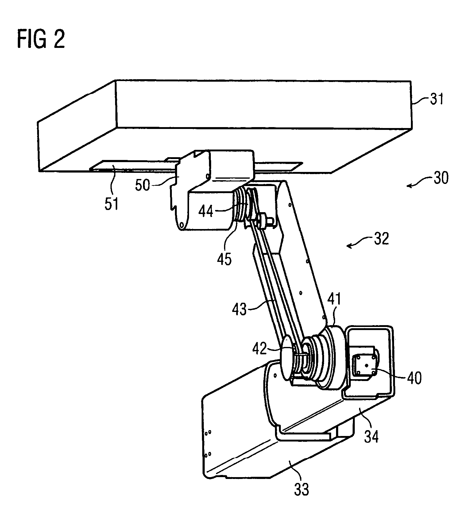 Support and radiation therapy system