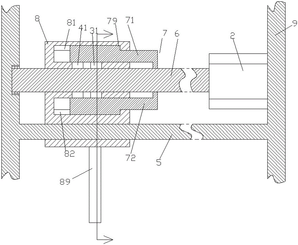 Welding gun walking mechanism of welding machine