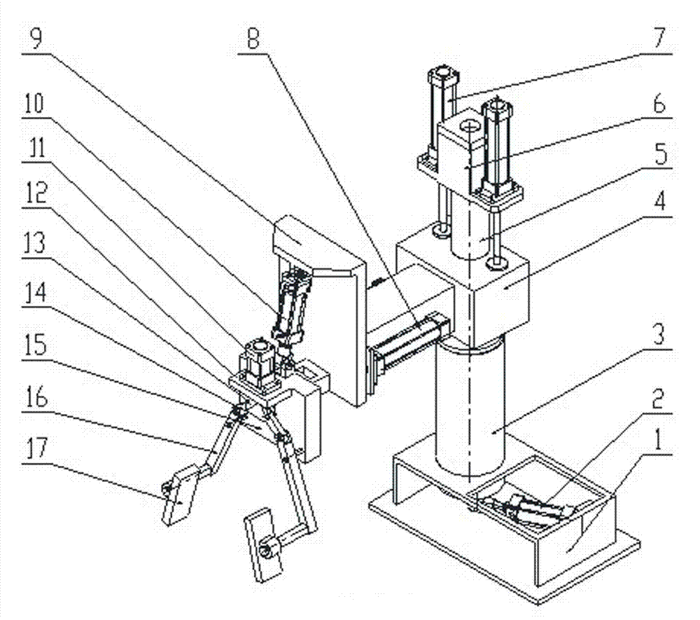 Automatic work piece loading-unloading robot