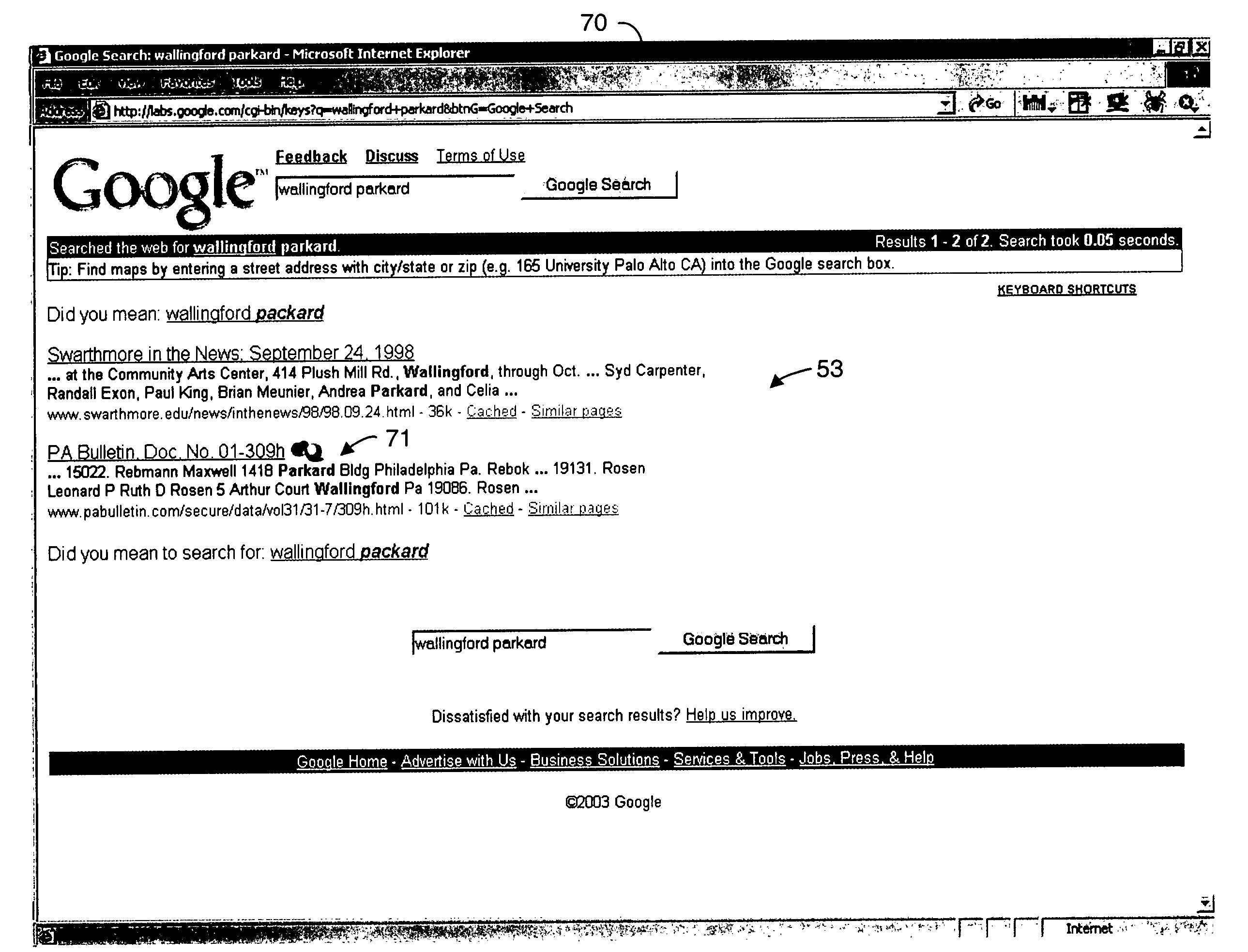 System and method for navigating within a graphical user interface without using a pointing device