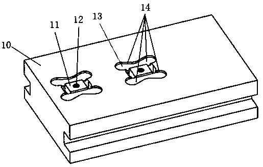 CNC multi-part integrated machining combined clamp and clamping method