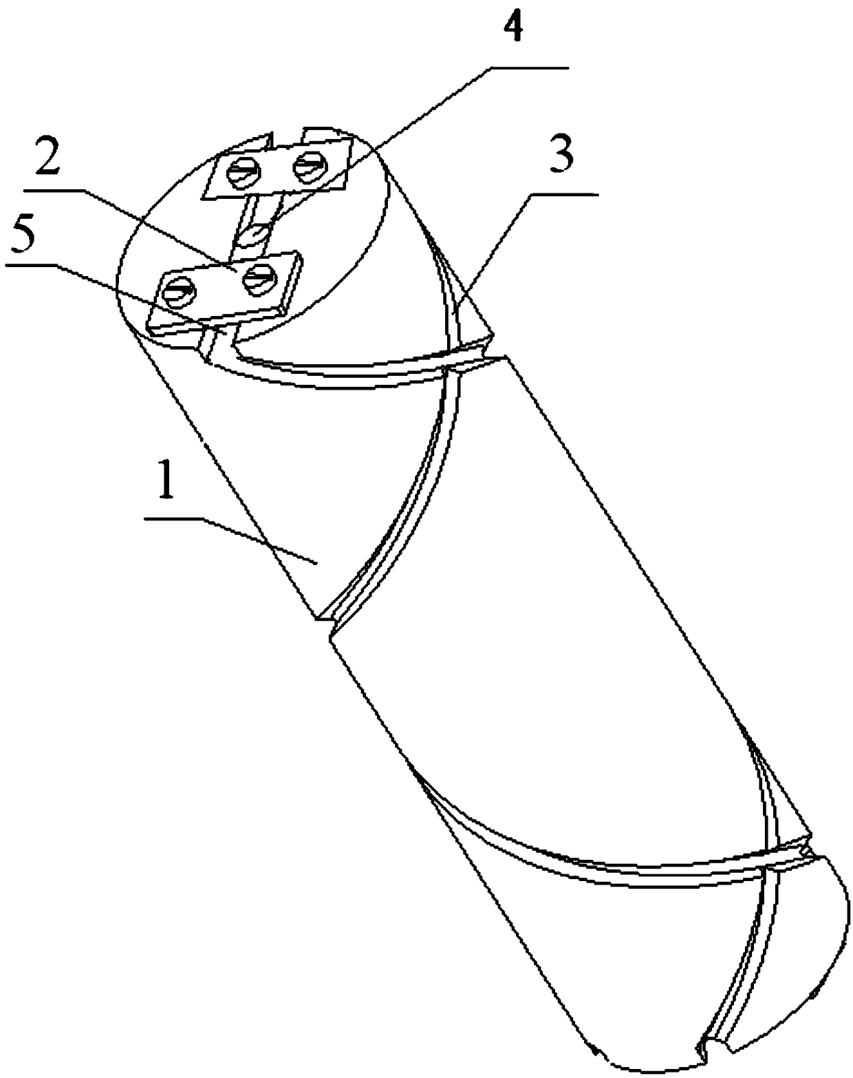 Spiral antenna forming device