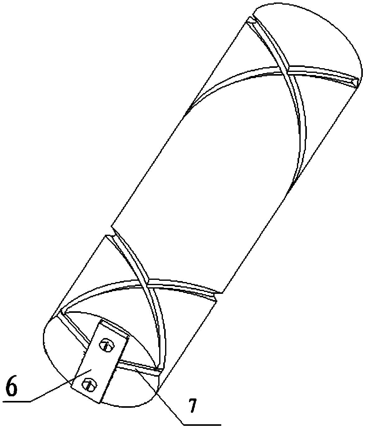 Spiral antenna forming device