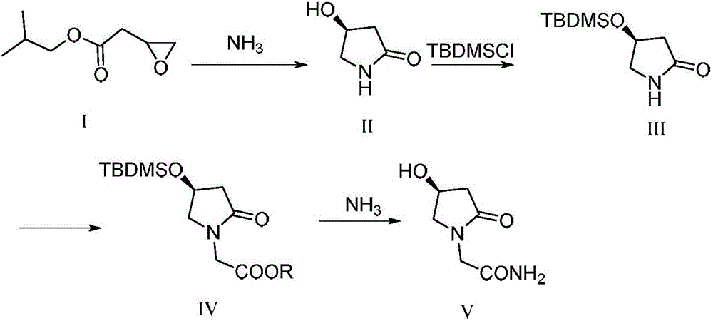 Method for preparing intelligence-improving medicine (S)-oxiracetam