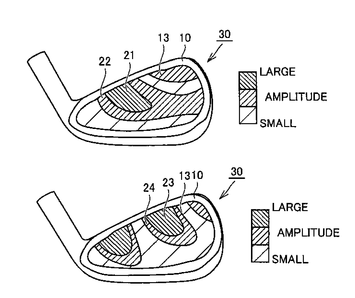 Iron golf club head and iron golf club