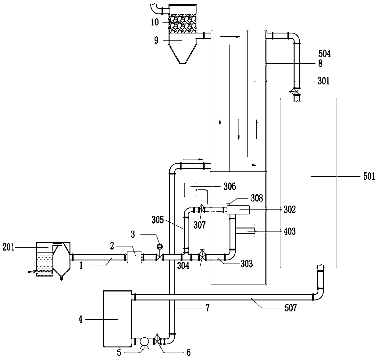 Device and method of recovering heat energy in waste water anaerobic treatment process