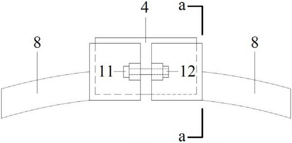 Pressure test structure for long bored cast-in-situ pile and test method