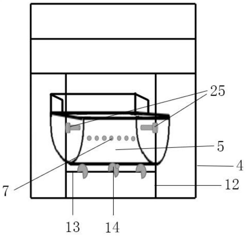 Creep feed feeding trough for sow obstetric table