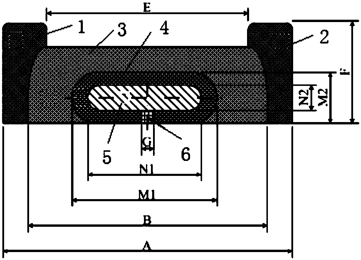 A kind of epc magnetic core for transformer and inductance integration in forward converter