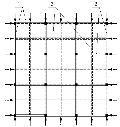 Pre-stress constraint concrete structure and manufacture method thereof