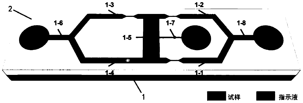 Trace Pb&lt;2+&gt; detection method based on Wheatstone bridge type intelligent micro-fluidic chip