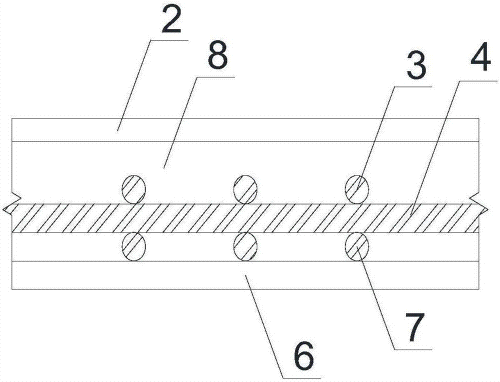 Novel ultra-high-performance ECC bridge floor composite structure suitable for steel bridge, and construction method