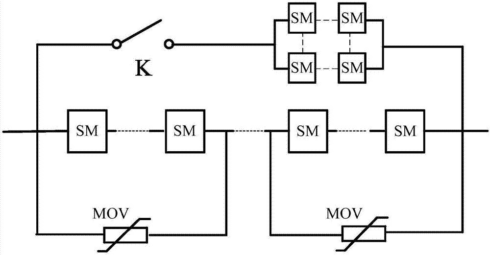 Cascade full-bridge direct-current breaker