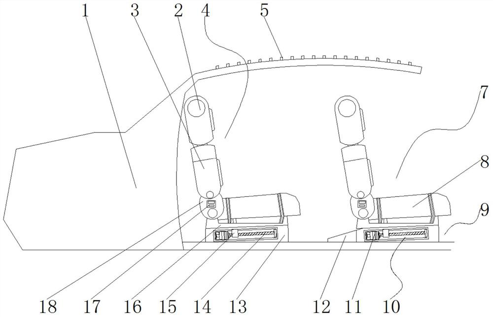 Emergency sheltering mechanism for seat with pressed roof and using method thereof