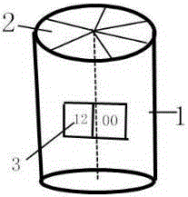 Chopstick barrel with watch