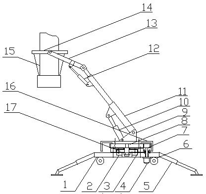 On-site crane car for power transformation engineering