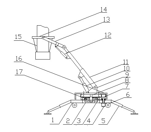 On-site crane car for power transformation engineering