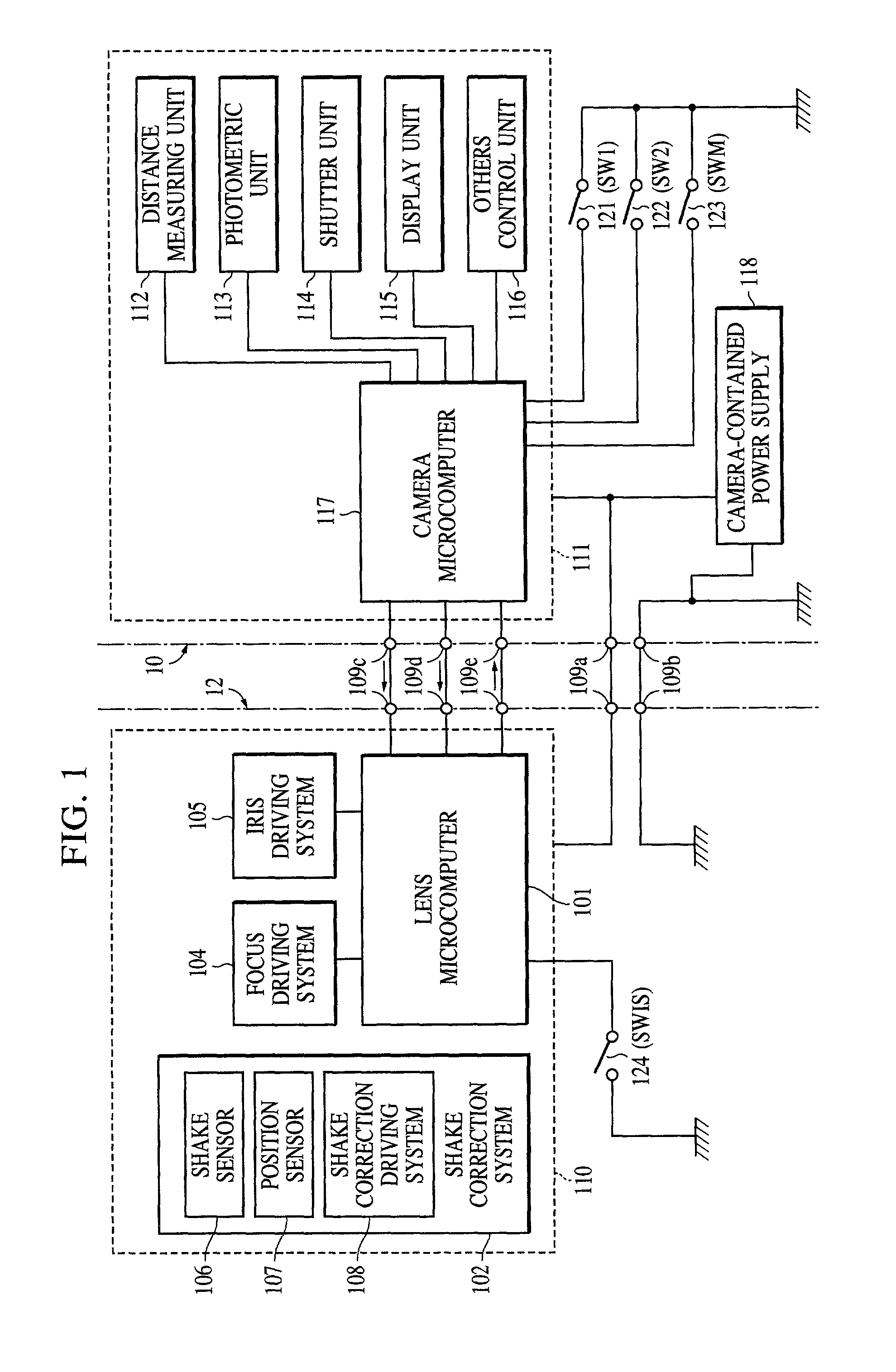 Image shake correcting device