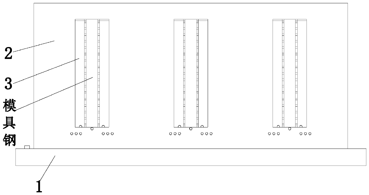 Surface treatment method of die steel after molding