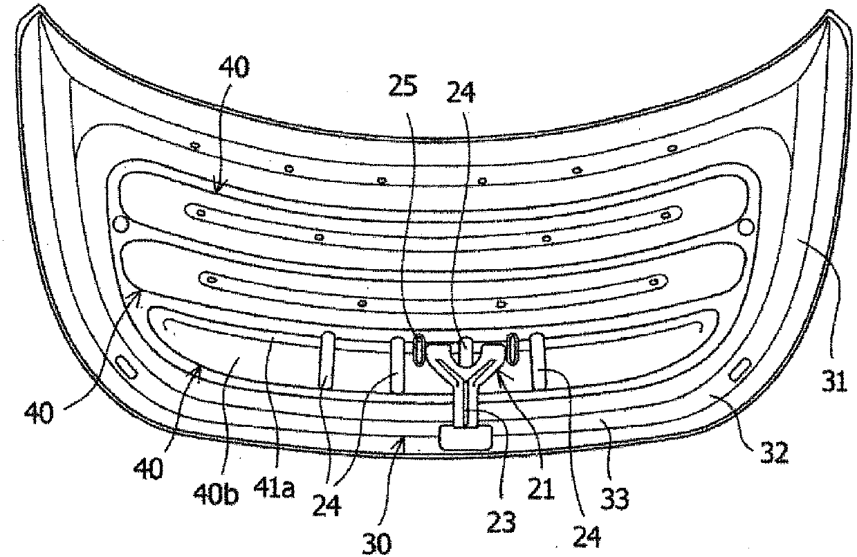 Hitch bracket mounting structure for vehicle hood