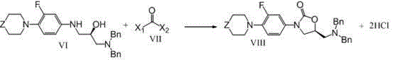 The preparation method of 3-substituted phenyl-5-aminomethyl oxazolidin-2-one