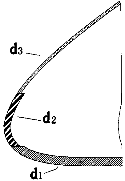 Airplane radome with PMI foam sandwich structure and design method and manufacturing method of airplane radome