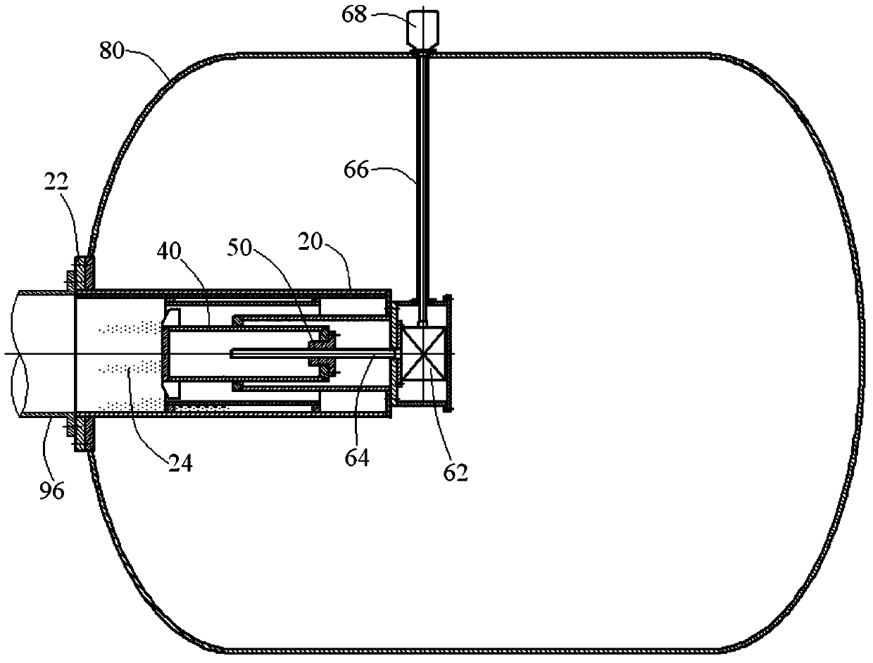 Adjustable flow energy dissipator installed inside the vessel for nuclear power plant