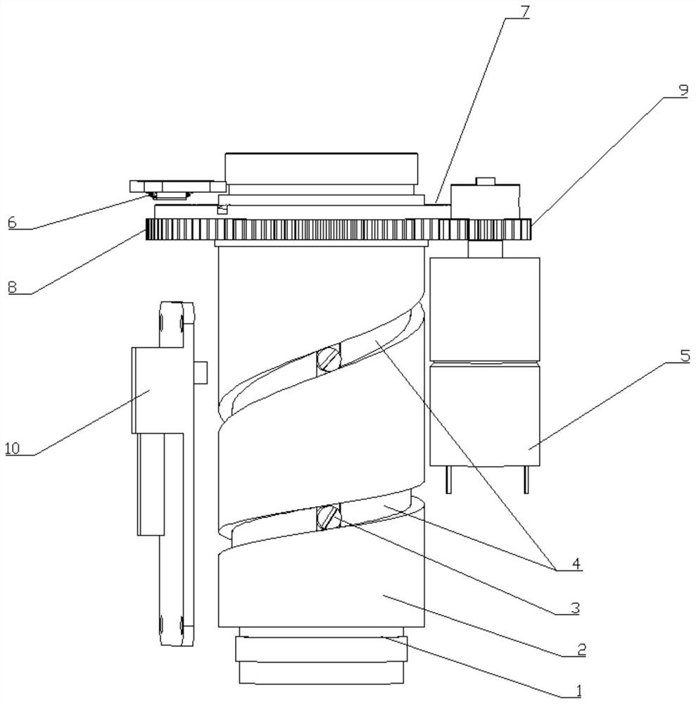 Electric control optical zoom system