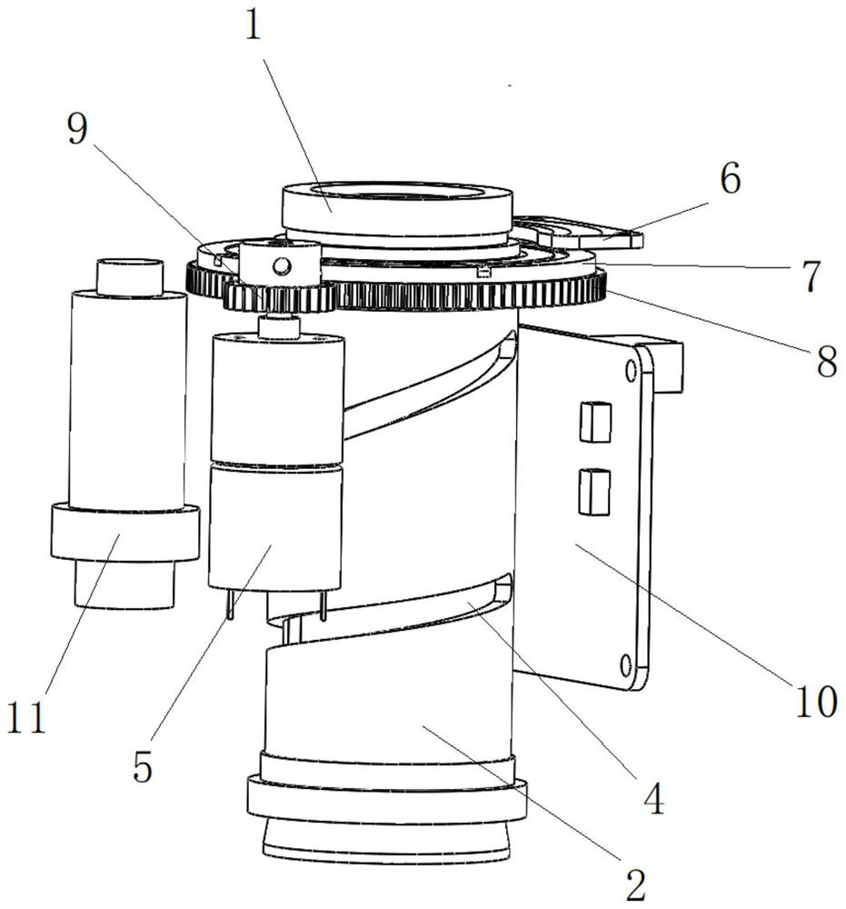 Electric control optical zoom system