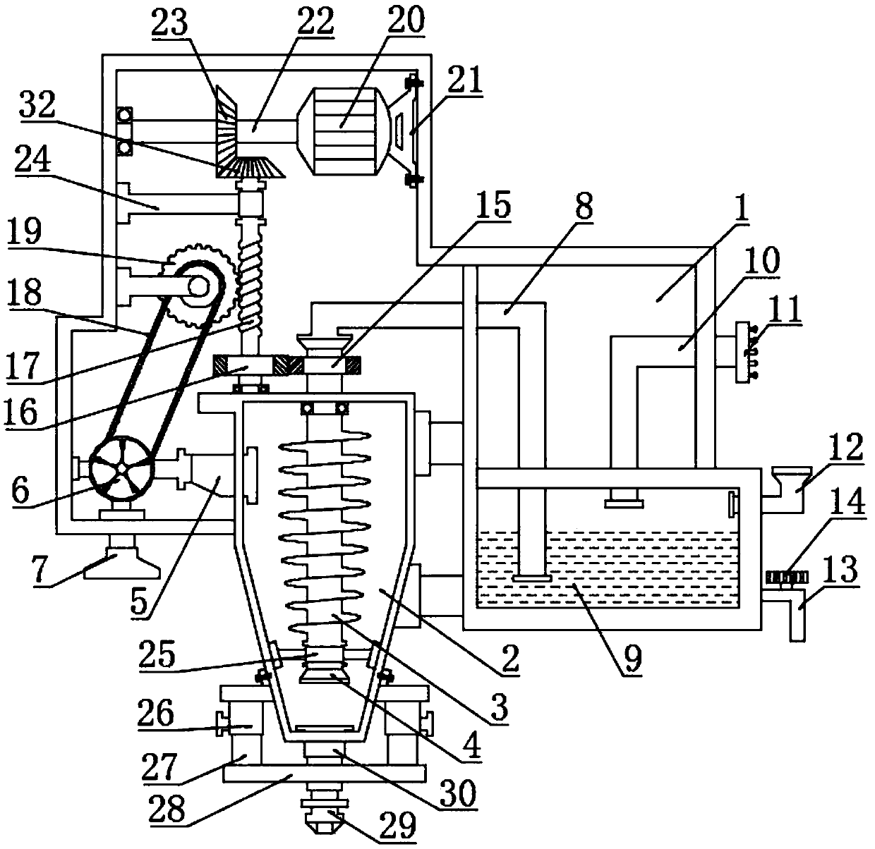 Environmental protection device capable of efficiently removing dust and haze