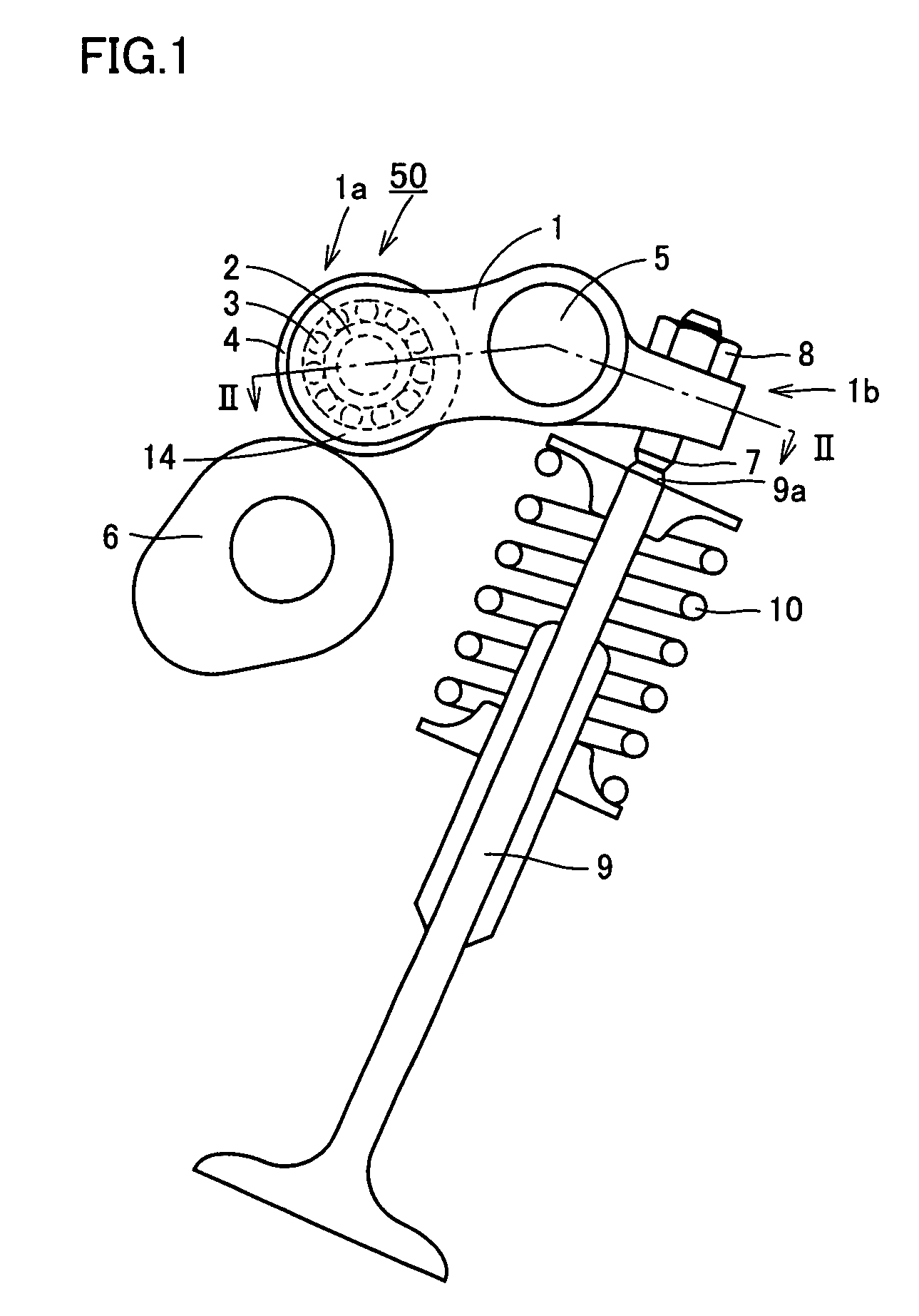 Rolling bearing for rocker arm